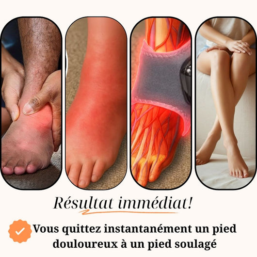 Masseur de pieds et de chevilles sans fil(Fonction triple thérapie)